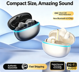 Y9 Wireless Bluetooth 6.0 Heavy Bass Earphones，white - Low Angle