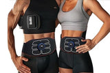 ABS Stimulator EMS Abdominal Muscle Trainer Smart Toning Belt for Home Workouts - L - Top-Down View