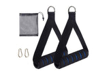 Yoga Strength Trainer Pull Down Home Gym Exercise Handles Replacement Fitness Equipment for Pilates -Blue - Front View