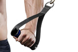 Yoga Strength Trainer Pull Down Home Gym Exercise Handles Replacement Fitness Equipment for Pilates -Blue - Top-Down View