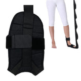Hamstring Stretcher Stretching Strap Ligament Stretching Belt for Dancing Pilates Yoga Pain Relief -Black - Top-Down View