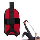 Hamstring Stretcher Stretching Strap Ligament Stretching Belt for Dancing Pilates Yoga Pain Relief -Red - Top-Down View
