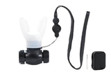 Respiratory Trainer Compact Lung Exercise Device Breathing Trainer -White - Front View