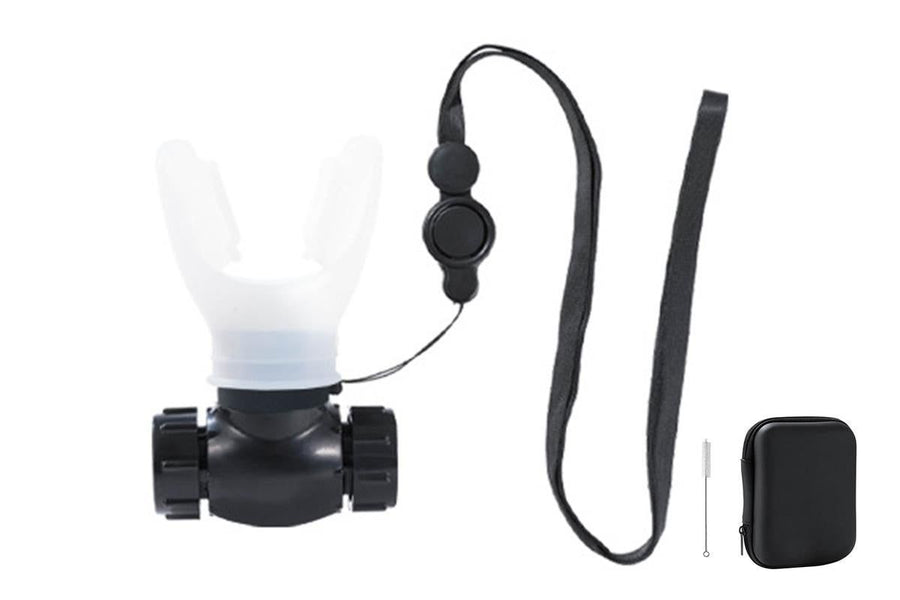 Respiratory Trainer Compact Lung Exercise Device Breathing Trainer -White