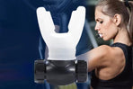 Respiratory Trainer Compact Lung Exercise Device Breathing Trainer -White
