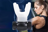 Respiratory Trainer Compact Lung Exercise Device Breathing Trainer -White - Top-Down View