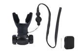 Respiratory Trainer Compact Lung Exercise Device Breathing Trainer -Black - Front View