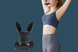 Respiratory Trainer Compact Lung Exercise Device Breathing Trainer -Black - Side View