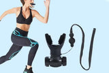 Respiratory Trainer Compact Lung Exercise Device Breathing Trainer -Black - Top-Down View