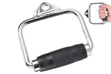 Single D Stirrup Handle with Rubber Grips for Cable Exercise Equipment - Extra Image
