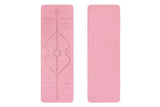 TPE Yoga Mat Exercise Fitness Sport Non Slip Workout Mat with Body Alignment Lines
