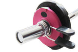 4 Pack 25mm Barbell Spring Clips Gym Weight Lifting Clamps for Dumbbell Bar Lock - Top-Down View