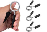 4 Pack 25mm Barbell Spring Clips Gym Weight Lifting Clamps for Dumbbell Bar Lock - Close-Up Angle