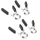 4 Pack 25mm Barbell Spring Clips Gym Weight Lifting Clamps for Dumbbell Bar Lock - Low Angle