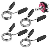 4 Pack 25mm Barbell Spring Clips Gym Weight Lifting Clamps for Dumbbell Bar Lock - Extra Image