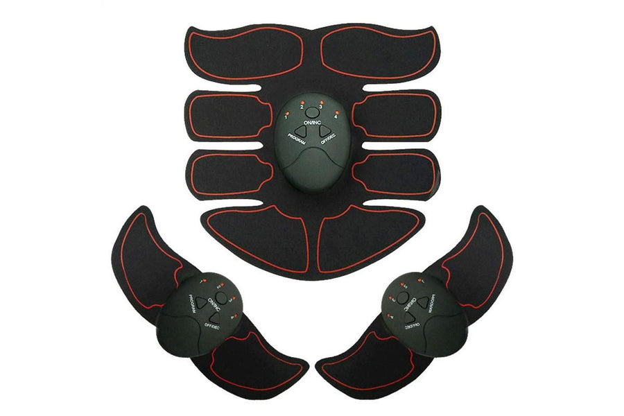3Pcs Muscle Training ABS Stimulator Stimulator -Red