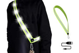 Rechargeable Running Gear LED Reflective Belt Sash Professional Safety Gear Safety Belt -White