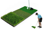 Golf Mat 3-in-1 Practice Mat Outdoor Indoor Training Mat For Golf - Rear View