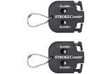 2PCS Golf Score Indicator 2 Player Stroke Counter Golf Handy Count Shot - Front View