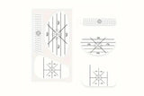 100Pcs Golf Impact Tape Set Club Impact Stickers for Woods Irons Putters