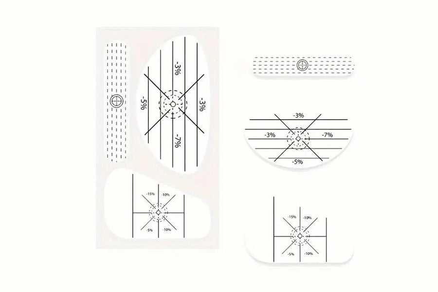 100Pcs Golf Impact Tape Set Club Impact Stickers for Woods Irons Putters