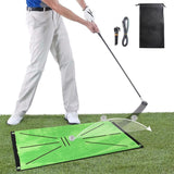 Golf Swing Training Mat for Practice - Rear View