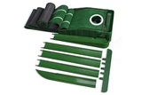Practice Putting Mat Indoor Putter Trainer Mat 2.6m Auto-Return Golf Training Aid - Front View
