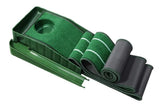 Practice Putting Mat Indoor Putter Trainer Mat 2.6m Auto-Return Golf Training Aid - Top-Down View