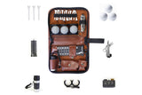 Portable Golf Accessories Set Tool Kit with Carrying Case - Top-Down View