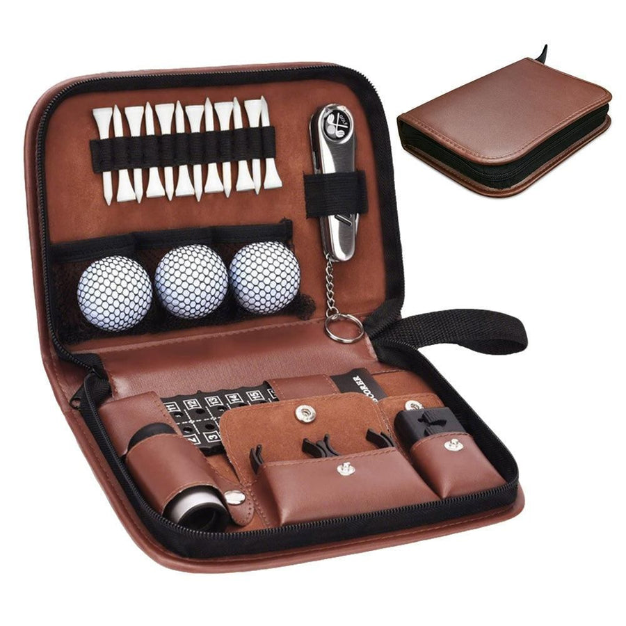 Portable Golf Accessories Set Tool Kit with Carrying Case