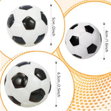 12 Pack 2.5-inch Stress Soccer Balls Small Soft Foam Sports Balls (6.3 cm, Black and White) - Side View