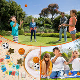 12 Pack 2.5-inch Stress Soccer Balls Small Soft Foam Sports Balls (6.3 cm, Black and White) - Close-Up Angle