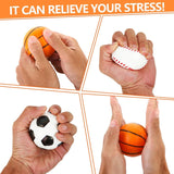 12 Pack 2.5-inch Stress Soccer Balls Small Soft Foam Sports Balls (6.3 cm, Black and White) - Low Angle