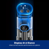 Cordless Vacuum Cleaner, 8 In 1 Powerful Suction Lightweight Vacuum Cleaner For Home, Led Display, 3 Suction Modes, 55Kpa Powerful Suction，45mins Detachable Battery Vacuum For Hard Floor Carpet Pet Hair - Close-Up Angle