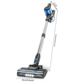 Cordless Vacuum Cleaner, 8 In 1 Powerful Suction Lightweight Vacuum Cleaner For Home, Led Display, 3 Suction Modes, 55Kpa Powerful Suction，45mins Detachable Battery Vacuum For Hard Floor Carpet Pet Hair - Extra Image