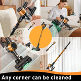 Cordless Vacuum Cleaner, 55Kpa Powerful Suction，8-in-1 Powerful Stick Vacuum Cleaner with Anti-tangle Brush And Upgraded Green Light, 2200mAh. 45 Minute Run Time Rechargeable Lightweight Vacuum Cleaner for Hardwood Floors, Carpets And Pet Hair. - Extra Image