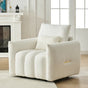 35 "Teddy fabric sofa, modern lounge chair, upholstered with a pillow