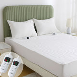 Electric Heated Mattress Pad Blanket with Dual Control & 9-Hour Auto Off & 9 Heat Settings, Preheat Functions, Overheat Protection, Machine Washable Fully Fitted Electric Sheet(Super King)