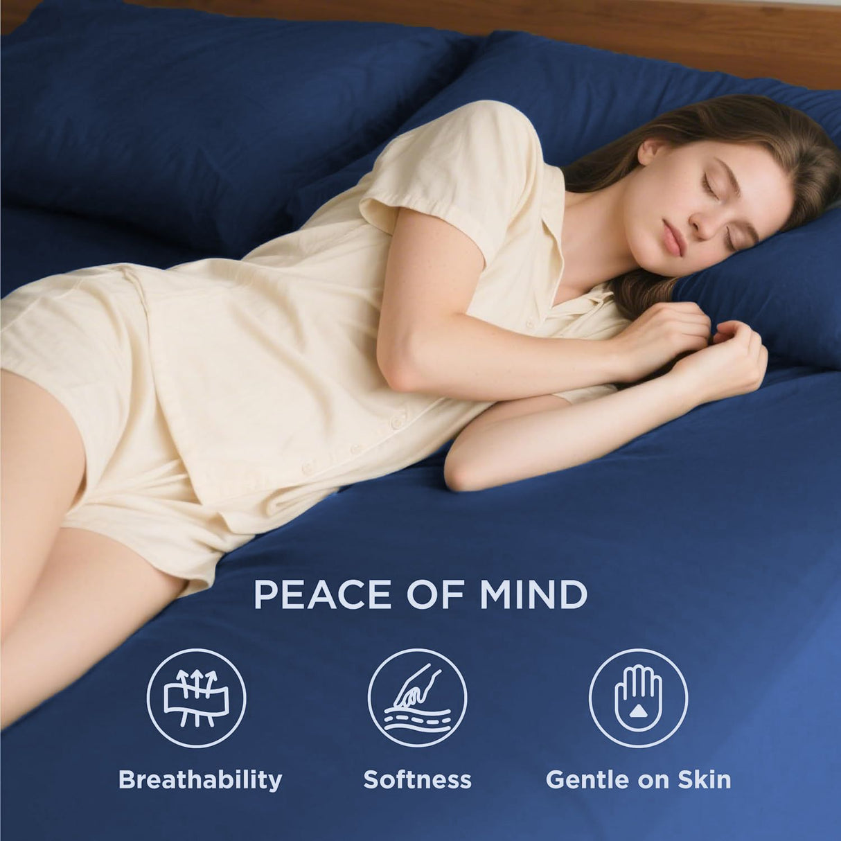 Hotel Soft Bed Sheet Set- Bedding Sheets & Pillowcases -Breathable Bedding - Wrinkle, Fade, Stain Resistant-Deep Pocket Flat Fitted Bed Sheet Set(Royal blue,King)