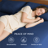Hotel Soft Bed Sheet Set- Bedding Sheets & Pillowcases -Breathable Bedding - Wrinkle, Fade, Stain Resistant-Deep Pocket Flat Fitted Bed Sheet Set(Royal blue,King)