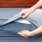 Hotel Soft Bed Sheet Set- Bedding Sheets & Pillowcases -Breathable Bedding - Wrinkle, Fade, Stain Resistant-Deep Pocket Flat Fitted Bed Sheet Set(Ocean,King)