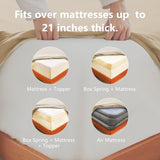 Hotel Soft Bed Sheet Set- Bedding Sheets & Pillowcases -Breathable Bedding - Wrinkle, Fade, Stain Resistant-Deep Pocket Flat Fitted Bed Sheet Set(Camel Beige,King)