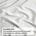 4 Piece Bed Sheet Set- Bedding Sheets & Pillowcases -Breathable Bedding - Wrinkle, Fade, Stain Resistant-Deep Pocket Flat Fitted Bed Sheet Set(Raw white,King)