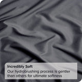 4 Piece Bed Sheet Set- Bedding Sheets & Pillowcases -Breathable Bedding - Wrinkle, Fade, Stain Resistant-Deep Pocket Flat Fitted Bed Sheet Set(Dark gray,King)