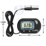 Aquarium Thermometer, Fish Tank Thermometer, Digital Temperature Test, with Large LCD Display (1 Pack)