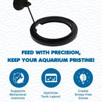 Betta Feeding Ring, Prevent Water Turbulence from Washing Food into Filter, Practical Round Floating Food, Suitable for Guppy, Goldfish and Other Small Fish (5 Pc)