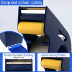 Masking Tape Dispenser with Serrated Metal Cutting Edge Ergonomic Arch Design for Painting Edging, Tile Grouting, Wall Trim and DIY Surface Protection (White Dispenser(35mm))