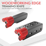 Woodworking Trimming Chamfer Tool with Tungsten Carbide Four-Blade Insert for Edge Banding, Plywood, and Board Edge Chamfering in Furniture Making and DIY Projects (Replacement Blade R2)