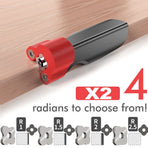 Woodworking Trimming Chamfer Tool with Tungsten Carbide Four-Blade Insert for Edge Banding, Plywood, and Board Edge Chamfering in Furniture Making and DIY Projects (Replacement Blade R2)