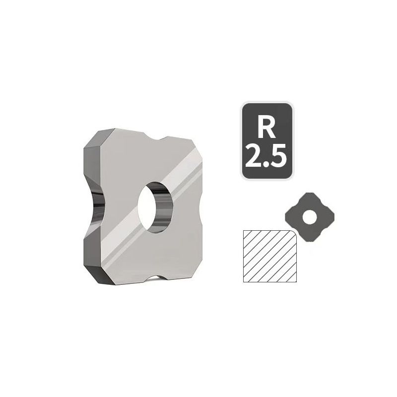 Woodworking Trimming Chamfer Tool with Tungsten Carbide Four-Blade Insert for Edge Banding, Plywood, and Board Edge Chamfering in Furniture Making and DIY Projects (Sliding Reinforced with R1 Blade)